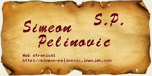 Simeon Pelinović vizit kartica